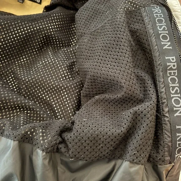 Vintage Precision Mountaineering Ski Jacket Yellow Colorblock Snowboard Small - Picture 9 of 9